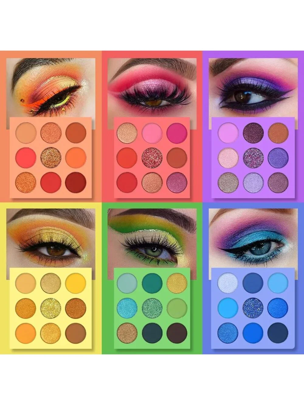 Women's Palette 3 40 Color Eyeshadow Matte Shimmer Pigmented Powder Makeup Kit
